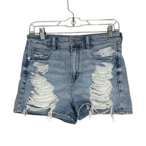 American Eagle Outfitters Women's Comfort Stretch Distressed Mom Shorts Size 4